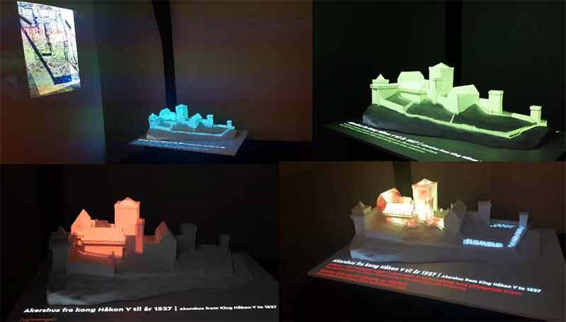 3D-printed model of the medieval castle of Akershus developed from Queens Game original model (Akershus Fortress and Castle Museum from March 2022 – September 2023)