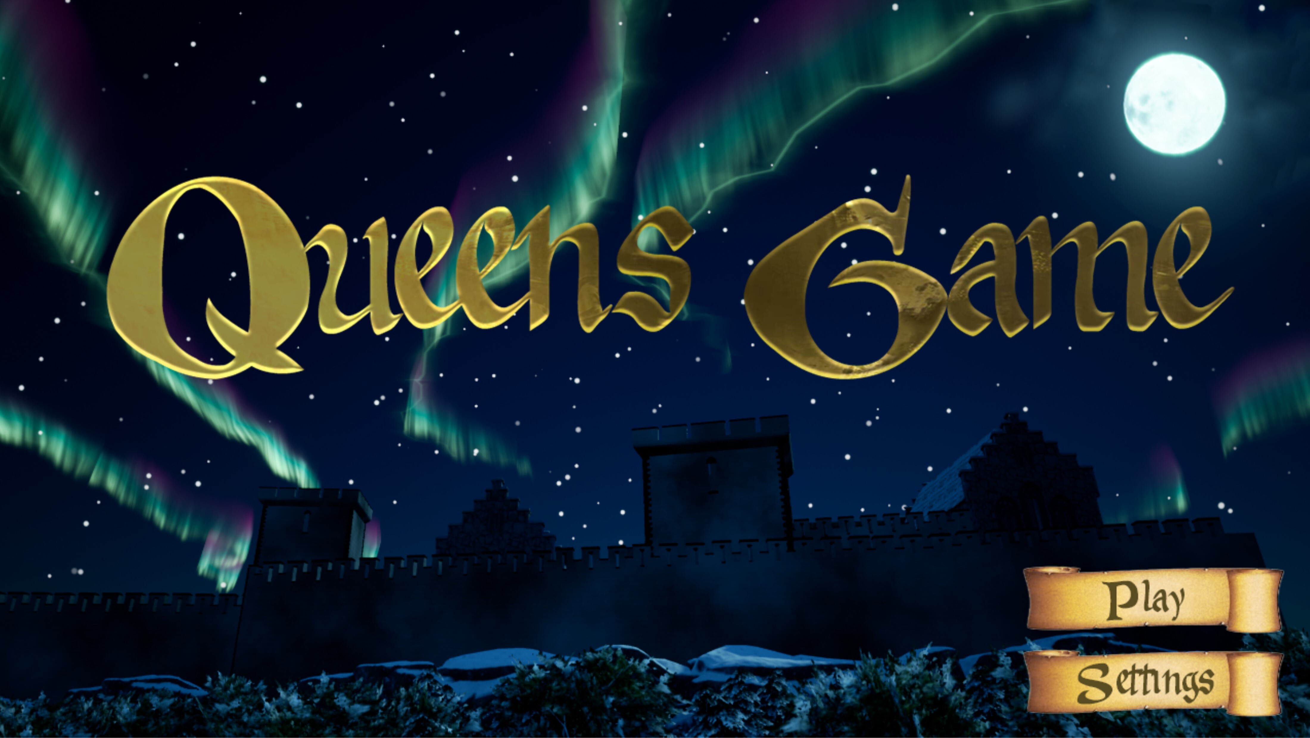 Queens Game title screen